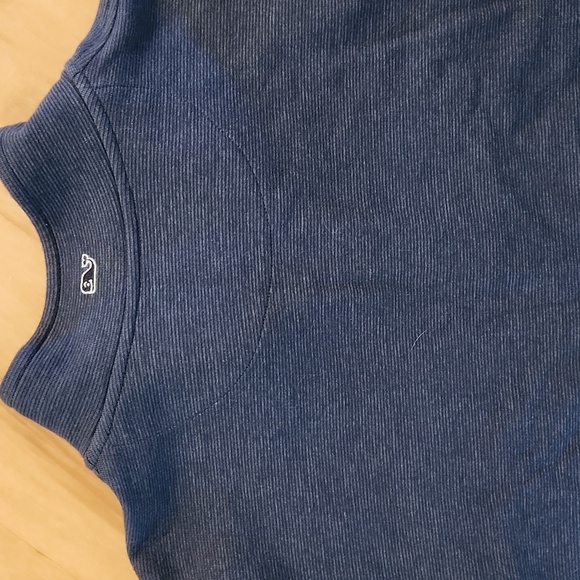 Vineyard Vines NFL Logo Quarter Zip Shep Sweater Pullover - Picture 2 of 5